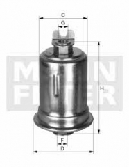 Фильтр топливный MANN-FILTER WK 614/34