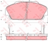Колодки тормозные дисковые TRW GDB1137