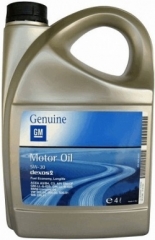 Моторное масло GM MOTOR OIL 5W-30 DEXOS 2 (1942000, 1942001, 1942002, 1942003)