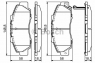Колодки тормозные дисковые BOSCH 0 986 461 142