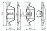 Колодки тормозные дисковые BOSCH 0 986 494 554