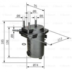 Фильтр топливный BOSCH 0 450 907 012