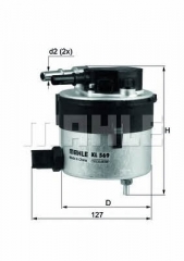 Фильтр топливный MAHLE/KNECHT KL 569