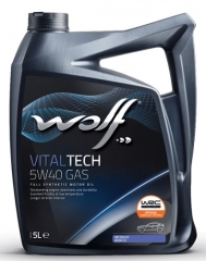 Моторное масло WOLF VITALTECH 5W-40 GAS