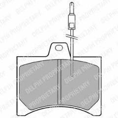 Колодки тормозные дисковые DELPHI LP177