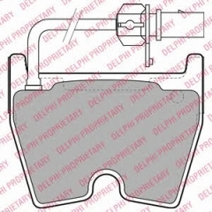 Колодки тормозные дисковые DELPHI LP2089