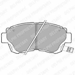 Колодки тормозные дисковые DELPHI LP936