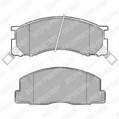 Колодки тормозные дисковые DELPHI LP941