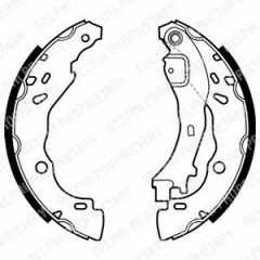 Колодки тормозные барабанные DELPHI LS1975