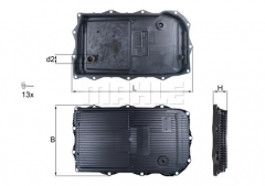 Поддон АКПП с фильтром MAHLE/KNECHT HX 184KIT