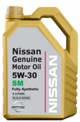 Моторное масло NISSAN Genuine Motor Oil SM 5W-30 (KLAL605301, KLAL605304)