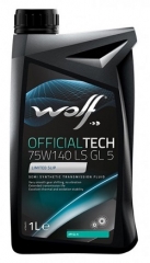 Трансмиссионное масло WOLF OFFICIALTECH 75W-140 LS GL 5