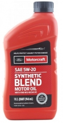 Моторное масло FORD Motorcraft Synthetic Blend 5W-20 (XO5W20QSP)