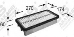 Фильтр воздушный JS ASAKASHI A0458