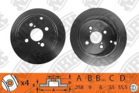 Диск тормозной NIBK RN1190