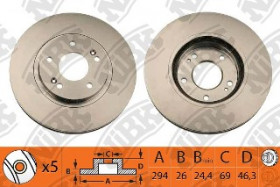 Диск тормозной NIBK RN1209V