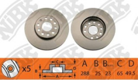 Диск тормозной NIBK RN1374V