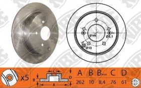 Диск тормозной NIBK RN1386