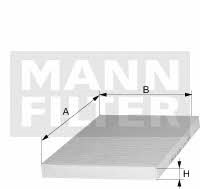 Фильтр салона угольный MANN-FILTER CUK 24 003