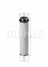 Фильтр воздушный MAHLE/KNECHT LXS 40/1
