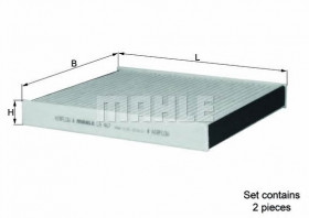 Фильтр салона угольный MAHLE/KNECHT LAK 467/S