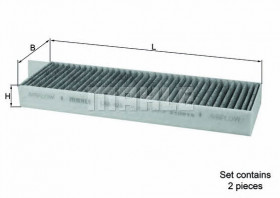 Фільтр салону вугільний MAHLE/KNECHT LAK 428/S