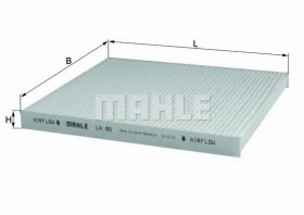Фільтр салону MAHLE/KNECHT LA 60