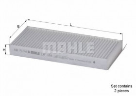 Фильтр салона MAHLE/KNECHT LA 356/S
