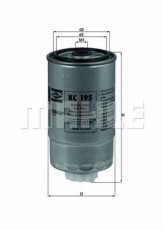 Фільтр паливний MAHLE/KNECHT KC 195