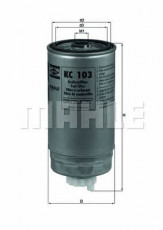 Фільтр паливний MAHLE/KNECHT KC 103