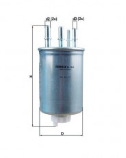 Фильтр топливный MAHLE/KNECHT KL 1044