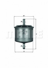 Фільтр паливний MAHLE/KNECHT KL 186