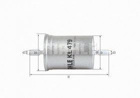 Фильтр топливный MAHLE/KNECHT KL 479