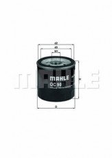 Фильтр масляный MAHLE/KNECHT OC 90