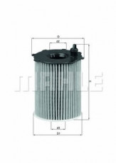 Фильтр масляный MAHLE/KNECHT OX 171/2D
