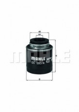 Фильтр масляный MAHLE/KNECHT OC 593/4
