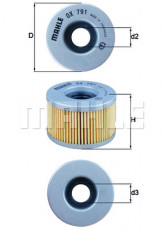 Фильтр масляный MAHLE/KNECHT OX 791