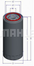 Фильтр масляный MAHLE/KNECHT OC 597