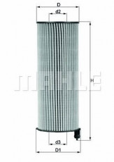 Фильтр масляный MAHLE/KNECHT OX 196/2D