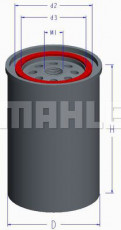 Фильтр масляный MAHLE/KNECHT OC 491