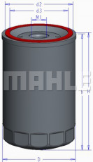 Фильтр масляный MAHLE/KNECHT OC 895