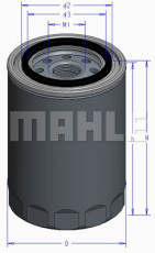 Фильтр масляный MAHLE/KNECHT OC 510