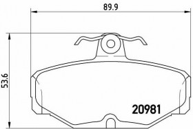 Колодки тормозные дисковые BREMBO P 24 018