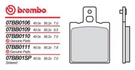 Колодки тормозные мото BREMBO 07BB01SP