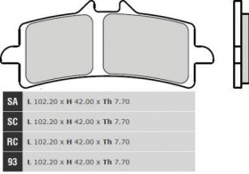 Колодки тормозные мото BREMBO 07BB37RC