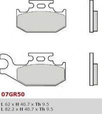 Колодки тормозные мото BREMBO 07GR50SD