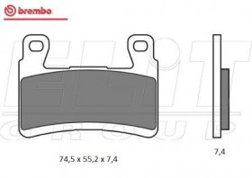 Колодки тормозные мото BREMBO 07KA29SC
