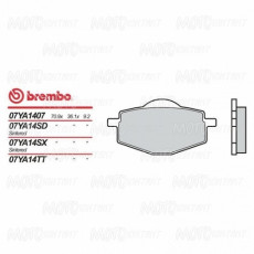 Колодки тормозные мото BREMBO 07YA14SD