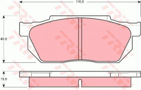 Колодки дискові гальмові TRW GDB358