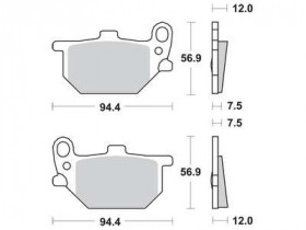 Колодки тормозные мото TRW MCB503